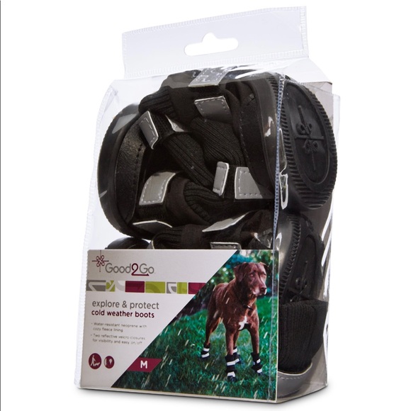 Good2Go Black All Weather Dog Boots - Medium - NWT - Picture 3 of 6